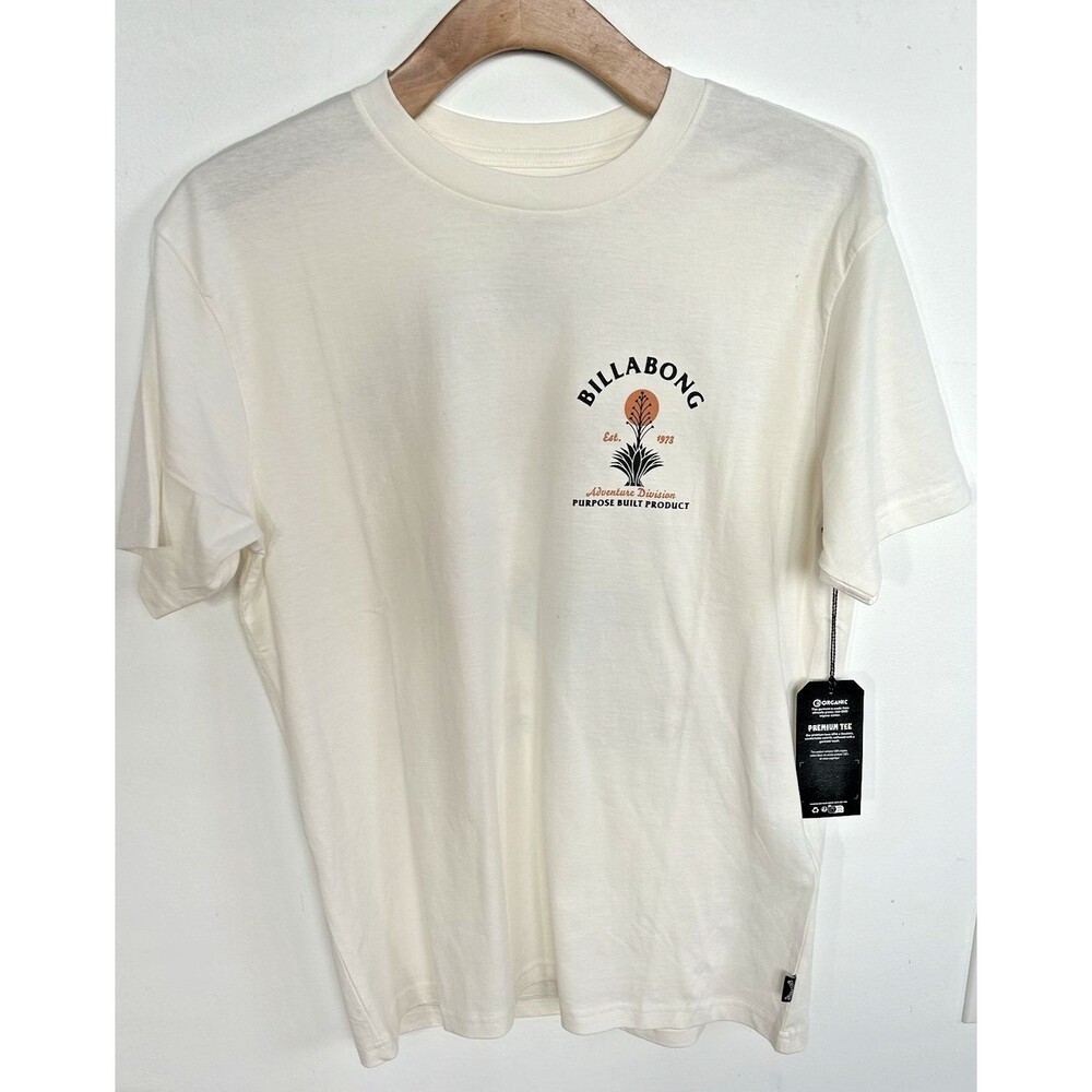 Billabong Mezcal T-Shirt Men's Surfing Sports Tee Off White NEW NWT Size S